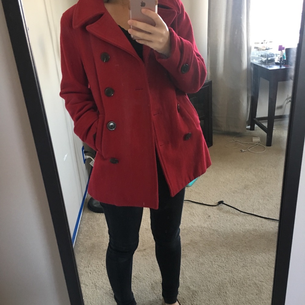 Red Gap pea coat